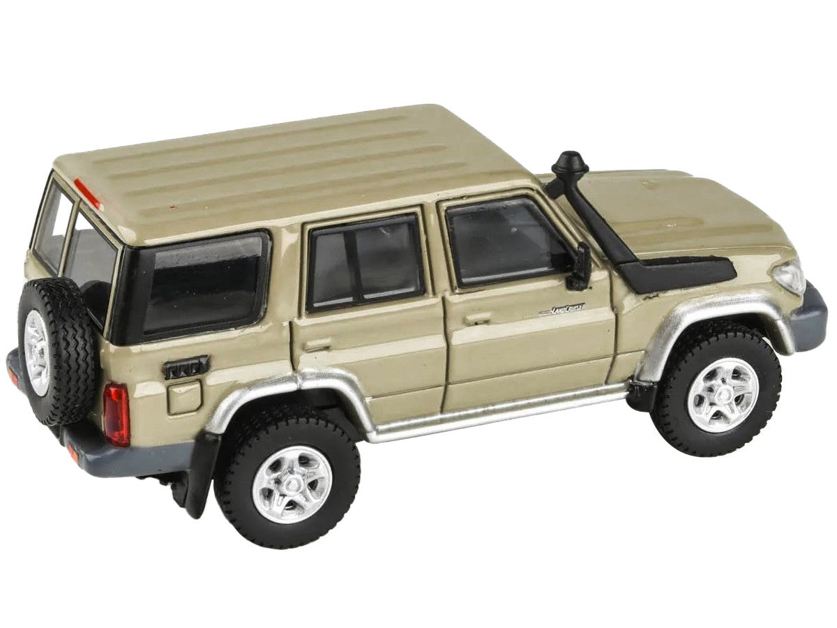 2014 Toyota Land Cruiser 76 Sandy Taupe Tan 1/64 Diecast Model Car by Paragon Models-1