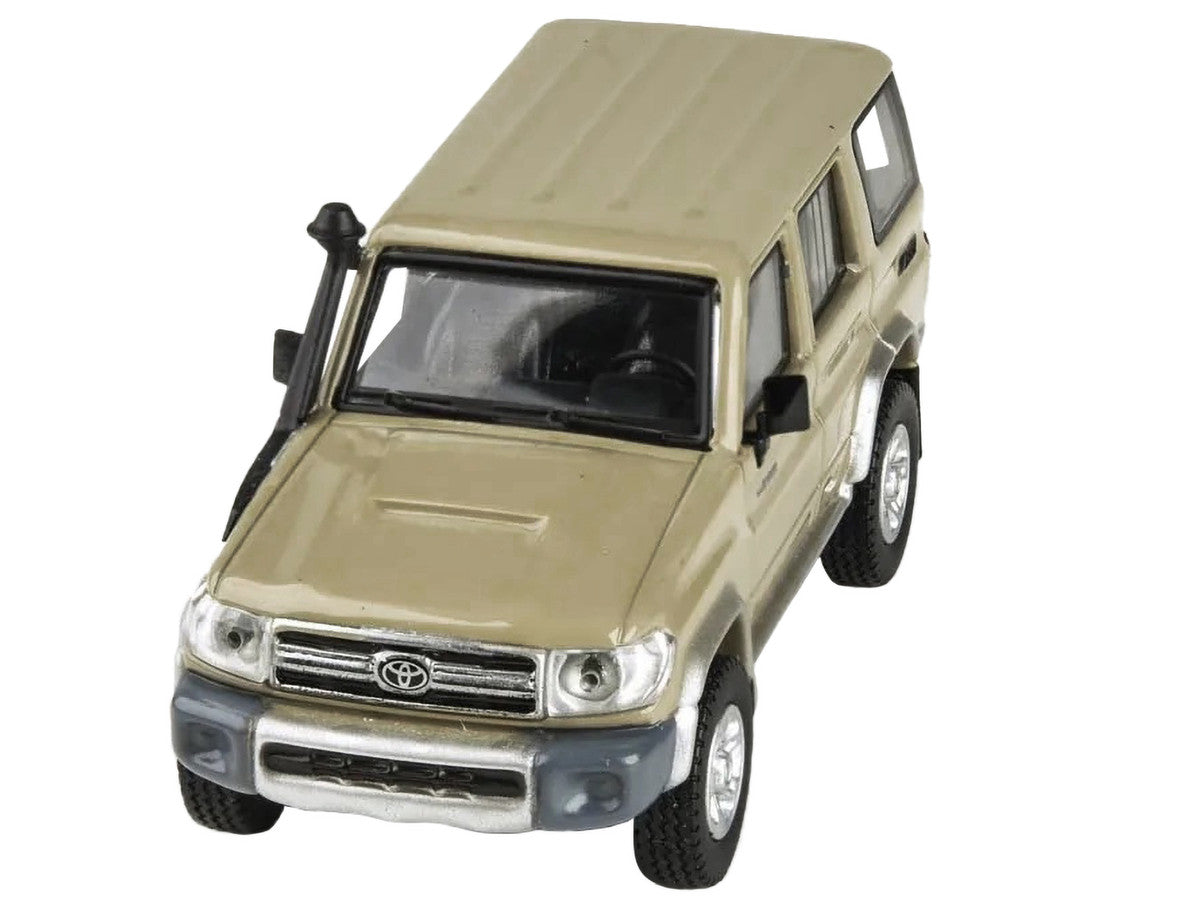 2014 Toyota Land Cruiser 76 Sandy Taupe Tan 1/64 Diecast Model Car by Paragon Models-2