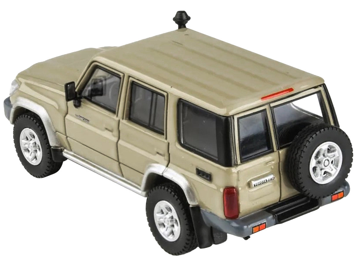 2014 Toyota Land Cruiser 76 Sandy Taupe Tan 1/64 Diecast Model Car by Paragon Models-3