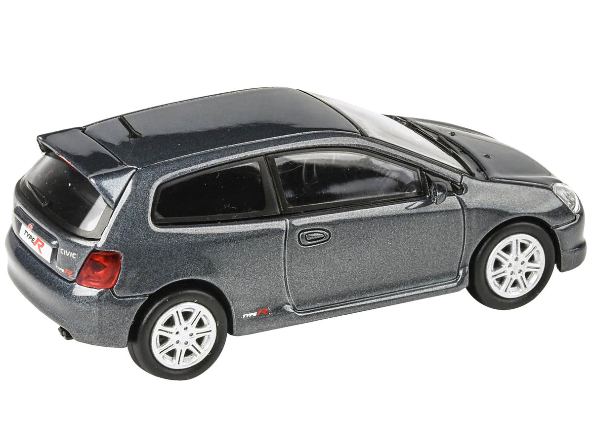 2001 Honda Civic Type R EP3 Cosmic Gray Metallic 1/64 Diecast Model Car by Paragon Models-1