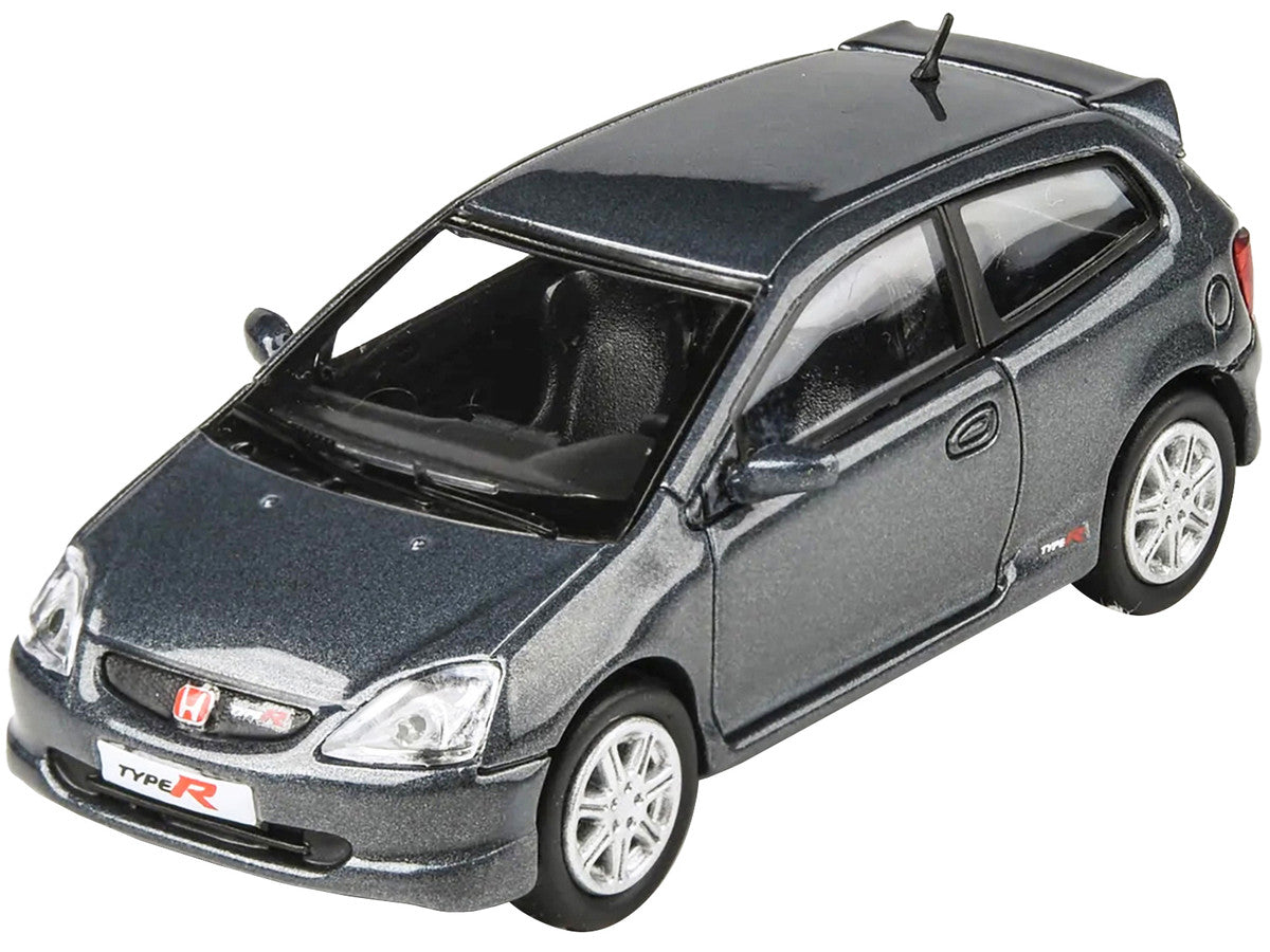 2001 Honda Civic Type R EP3 Cosmic Gray Metallic 1/64 Diecast Model Car by Paragon Models-2