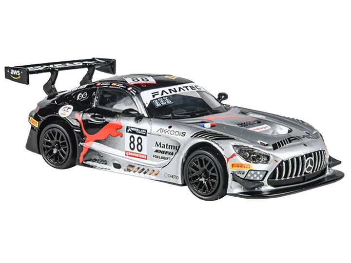 Mercedes-AMG GT3 #88 Jules Gounon - Daniel Juncadella - Raffaele Marciello "Team AKKodis ASP" Winner "24 Hours of Spa" (2022) 1/64 Diecast Model Car by Paragon Models-0
