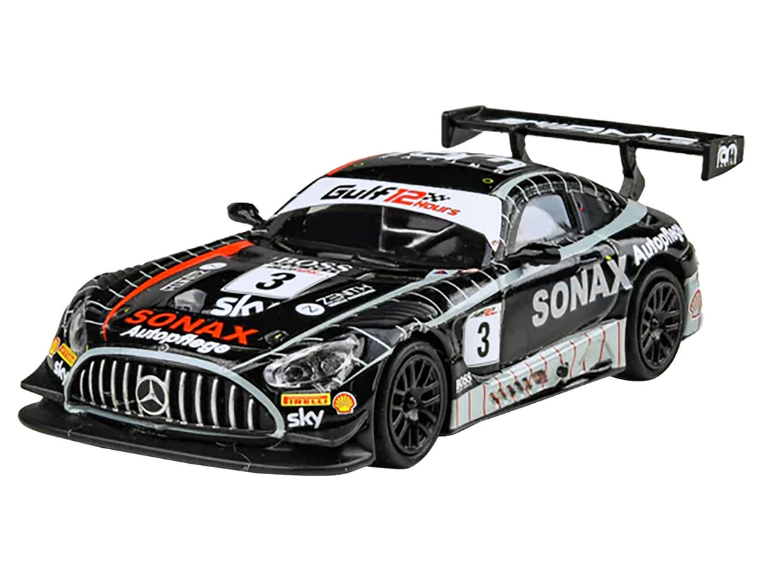 Mercedes-AMG GT3 #3 Chris Froggatt - Ian Loggie - Callum MacLeod "Ram Racing" 3rd Place "Gulf 12 Hours" (2021) 1/64 Diecast Model Car by Paragon Models-1