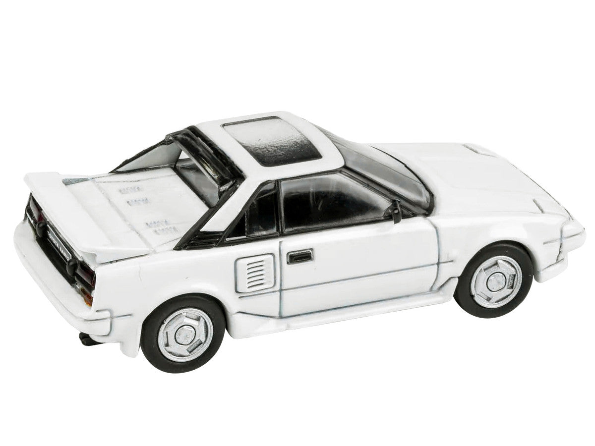 1985 Toyota MR2 MK1 Super White with Sunroof 1/64 Diecast Model Car by Paragon Models-1