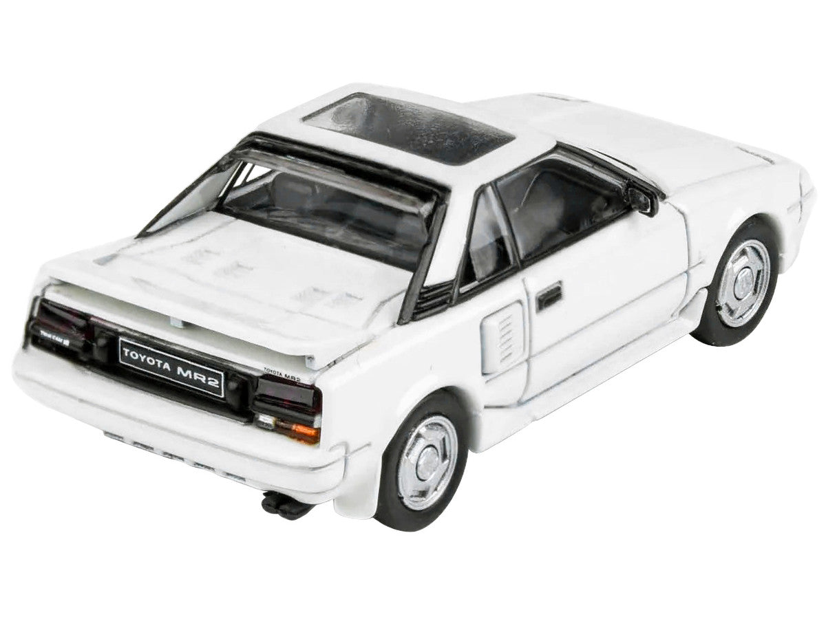 1985 Toyota MR2 MK1 Super White with Sunroof 1/64 Diecast Model Car by Paragon Models-2