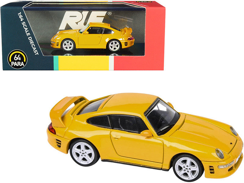 RUF CTR2 Blossom Yellow 1/64 Diecast Model Car by Paragon-0