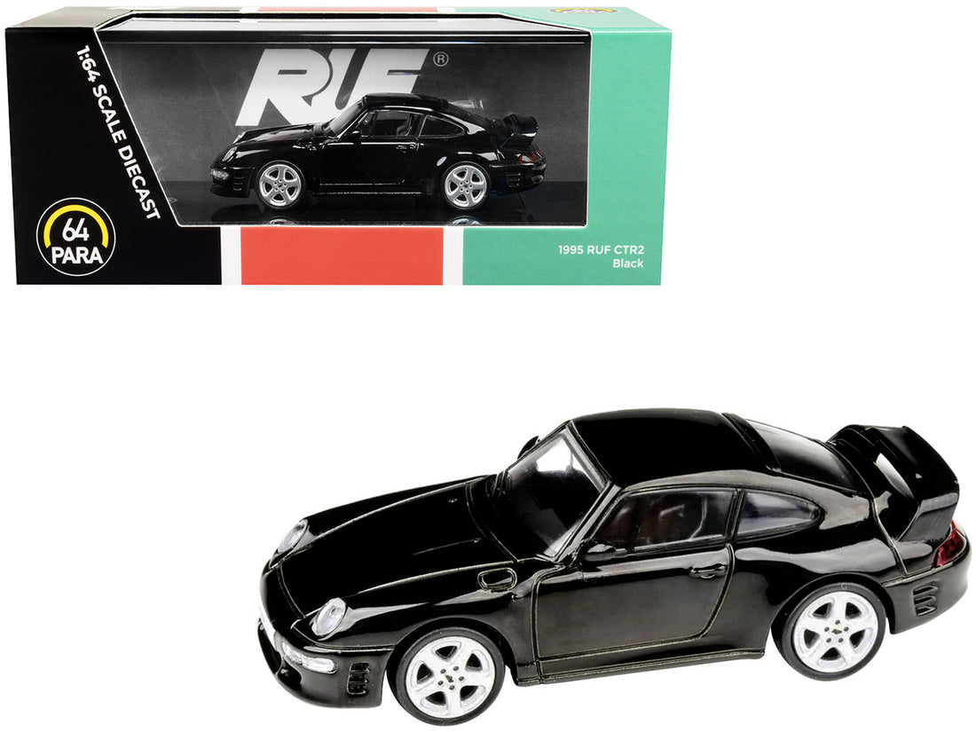 1995 RUF CTR2 Black 1/64 Diecast Model Car by Paragon-0