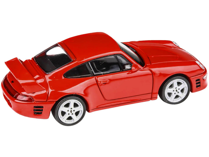 1995 RUF CTR2 Guards Red 1/64 Diecast Model Car by Paragon-1