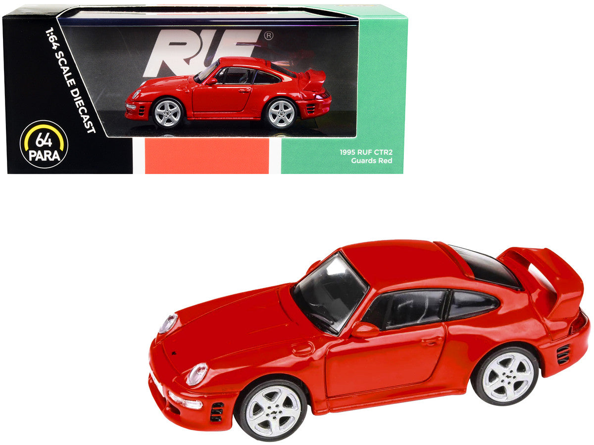 1995 RUF CTR2 Guards Red 1/64 Diecast Model Car by Paragon-0