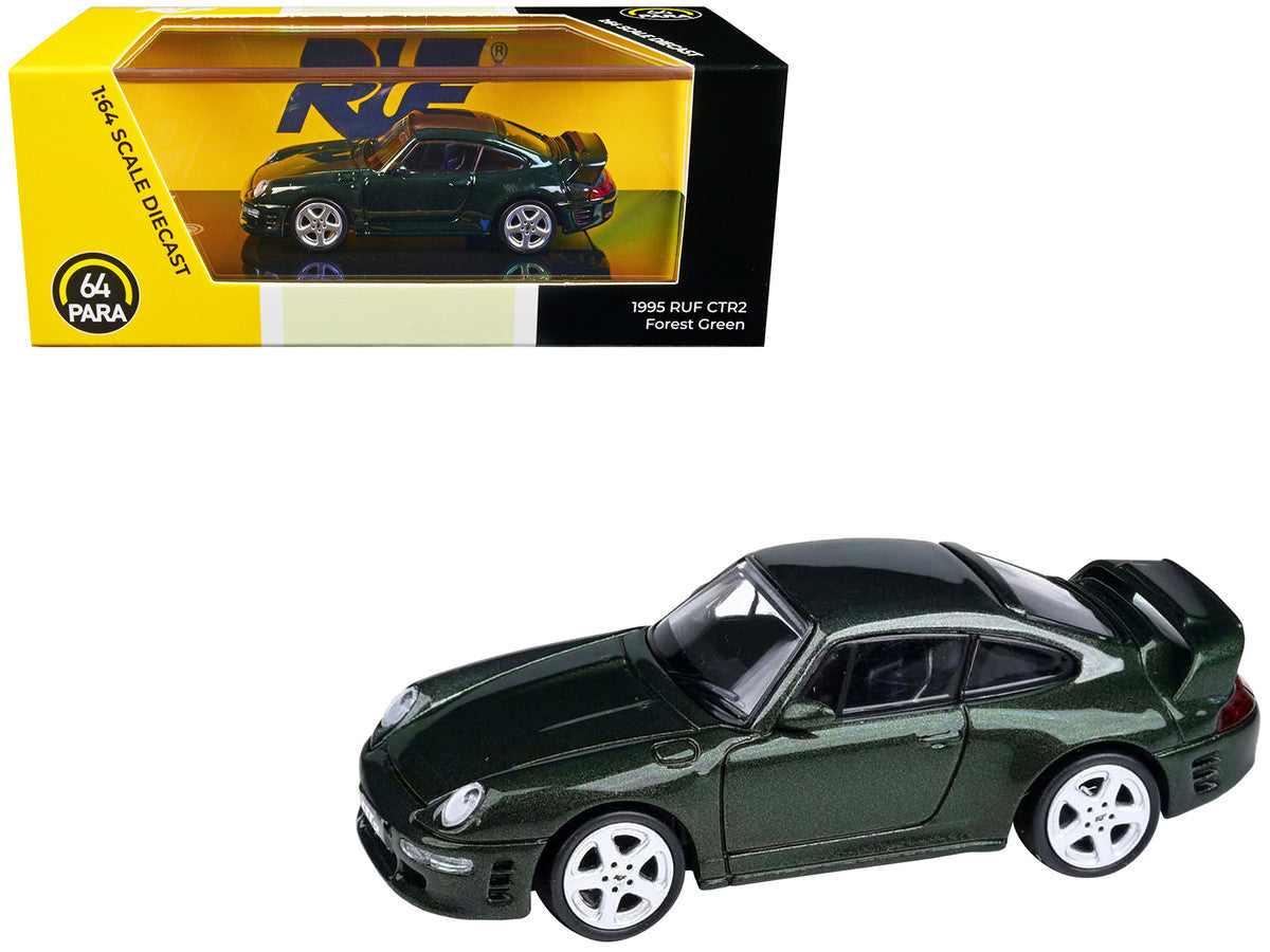 RUF CTR2 Forest Green Metallic 1/64 Diecast Model Car by Paragon Models-0