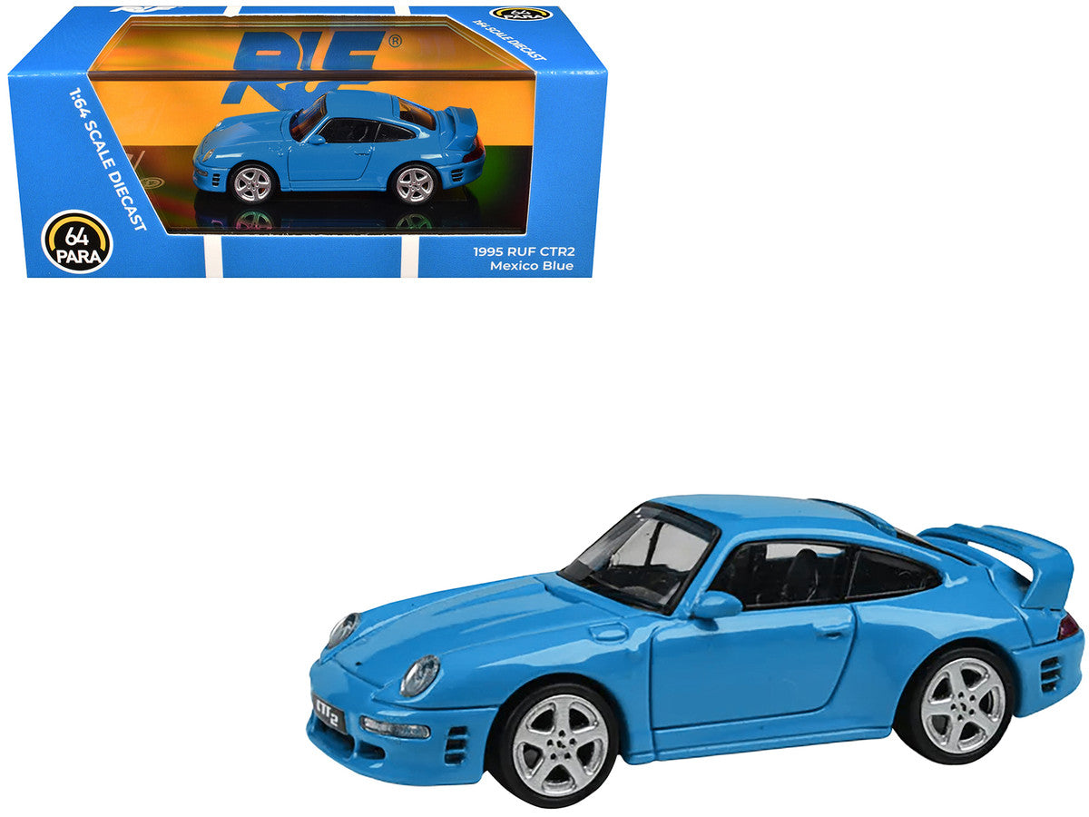 RUF 1995 CTR2 Mexico Blue 1/64 Diecast Model Car by Paragon Models 4