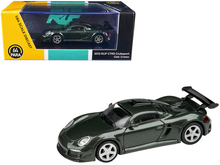 2012 RUF CTR3 Clubsport Oak Green Metallic 1/64 Diecast Model Car by Paragon Models-0