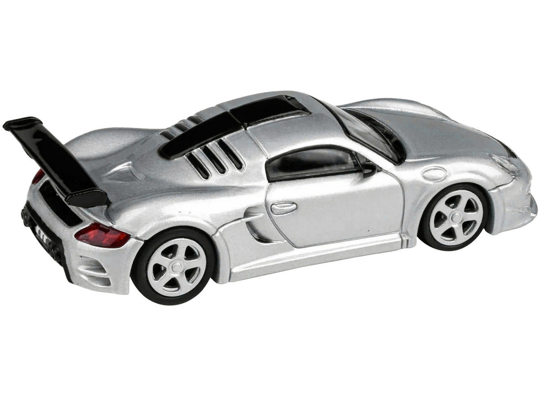 2012 RUF CTR3 Clubsport Silver Metallic 1/64 Diecast Model Car by Paragon Models-1