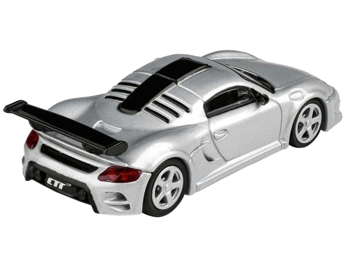 2012 RUF CTR3 Clubsport Silver Metallic 1/64 Diecast Model Car by Paragon Models-2