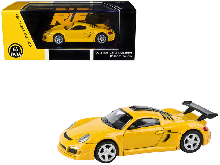 2012 RUF CTR3 Clubsport Blossom Yellow 1/64 Diecast Model Car by Paragon Models-0