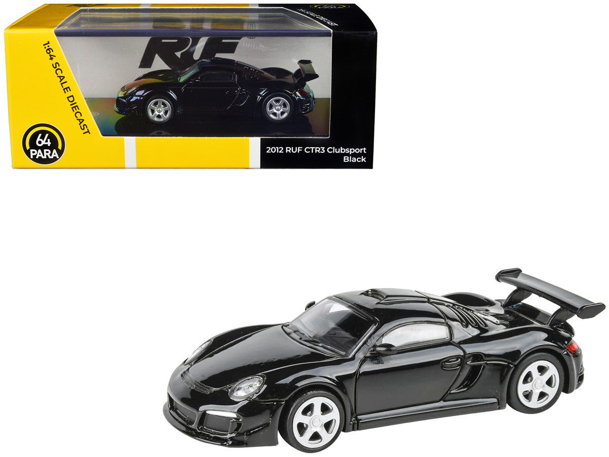 2012 RUF CTR3 Clubsport Black 1/64 Diecast Model Car by Paragon Models-0