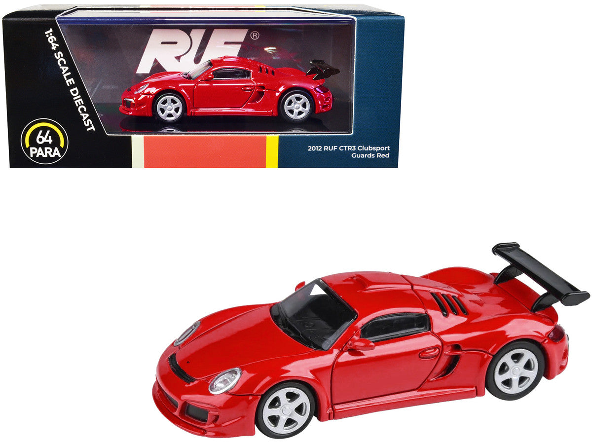 2012 RUF CTR3 Clubsport Guards Red 1/64 Diecast Model Car by Paragon Models-0