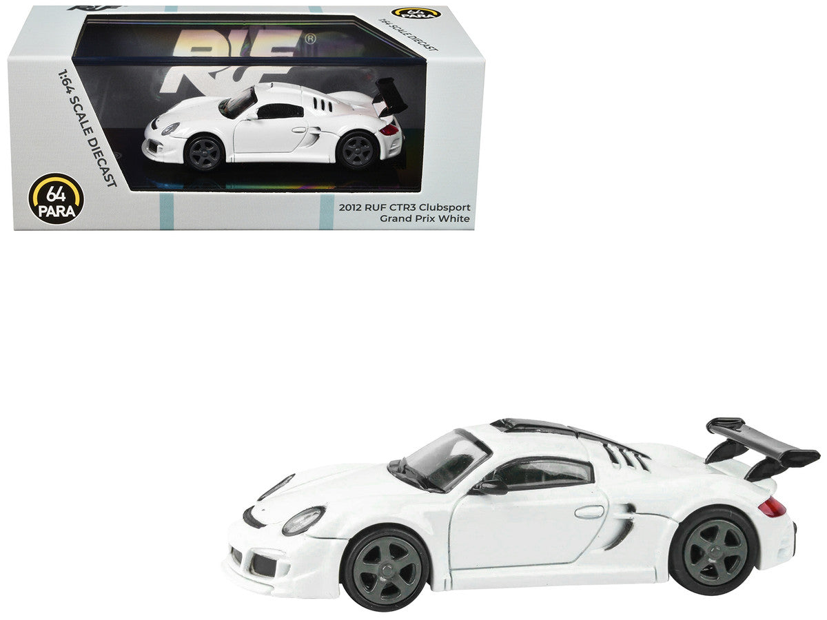 2012 RUF CTR3 Clubsport Grand Prix White 1/64 Diecast Model Car by Paragon Models-2