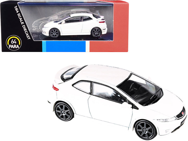 Honda Civic Type R FN2 Euro Championship White 1/64 Diecast Model Car by Paragon-0