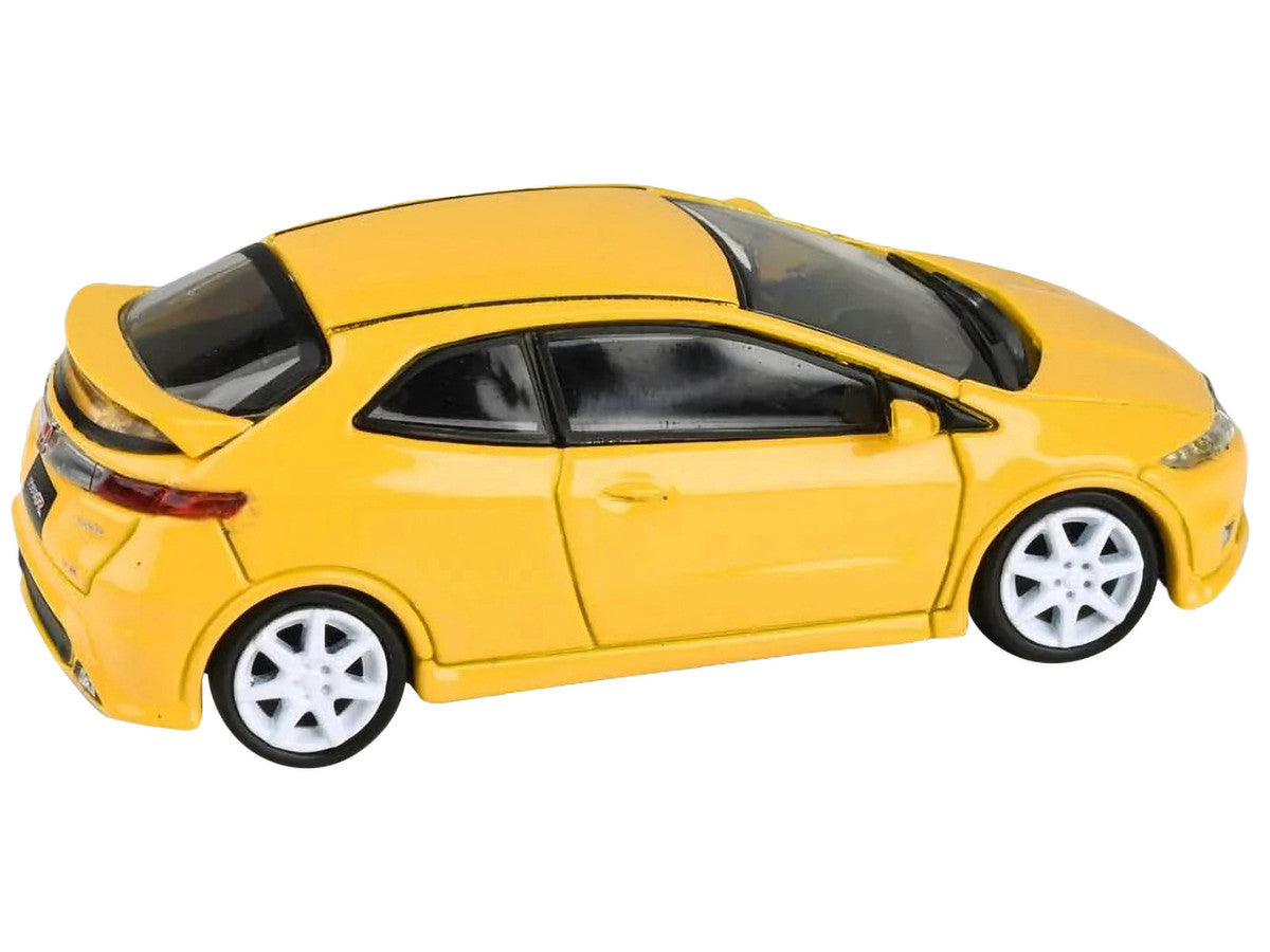 2007 Honda Civic Type R FN2 Sunlight Yellow 1/64 Diecast Model Car by Paragon Models-1