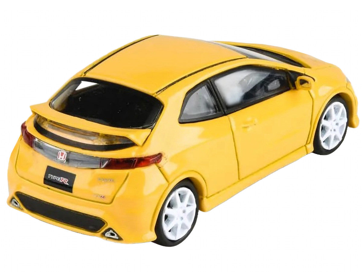 2007 Honda Civic Type R FN2 Sunlight Yellow 1/64 Diecast Model Car by Paragon Models-3