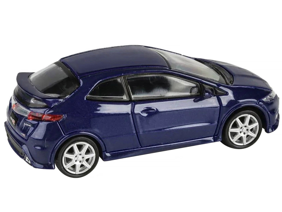 2007 Honda Civic Type R FN2 Sapphire Blue Metallic 1/64 Diecast Model Car by Paragon Models-1