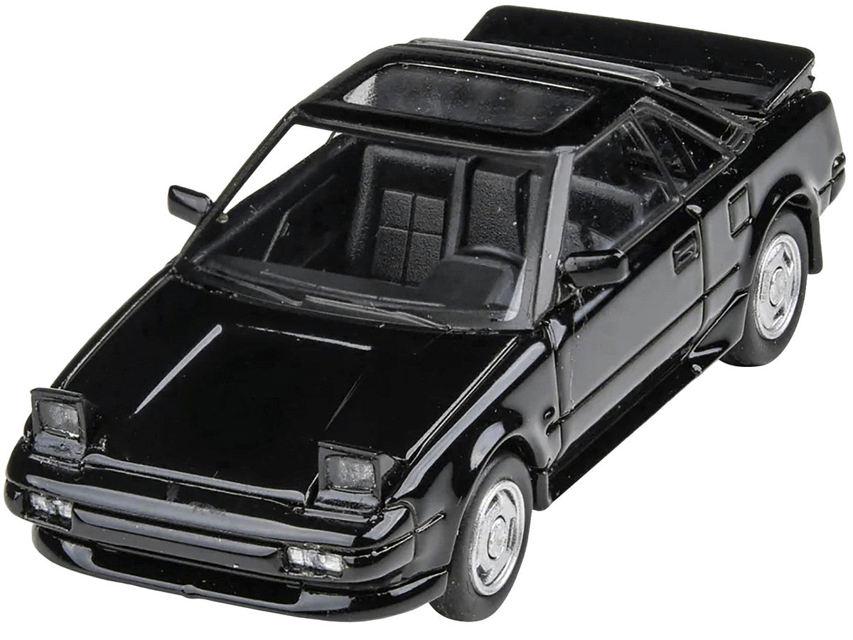 1985 Toyota MR2 MK1 Black Metallic with Sunroof 1/64 Diecast Model Car by Paragon Models-2