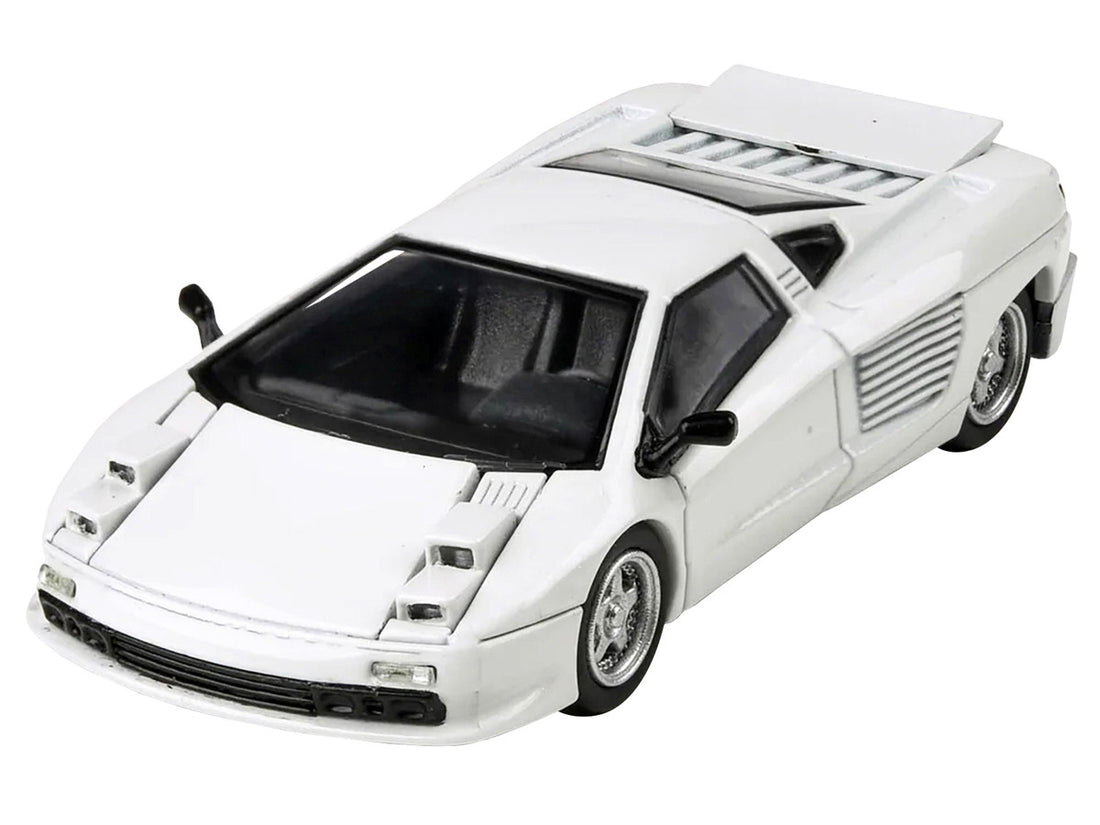 1991 Cizeta V16T Pearlescent White Metallic 1/64 Diecast Model Car by Paragon Models-2