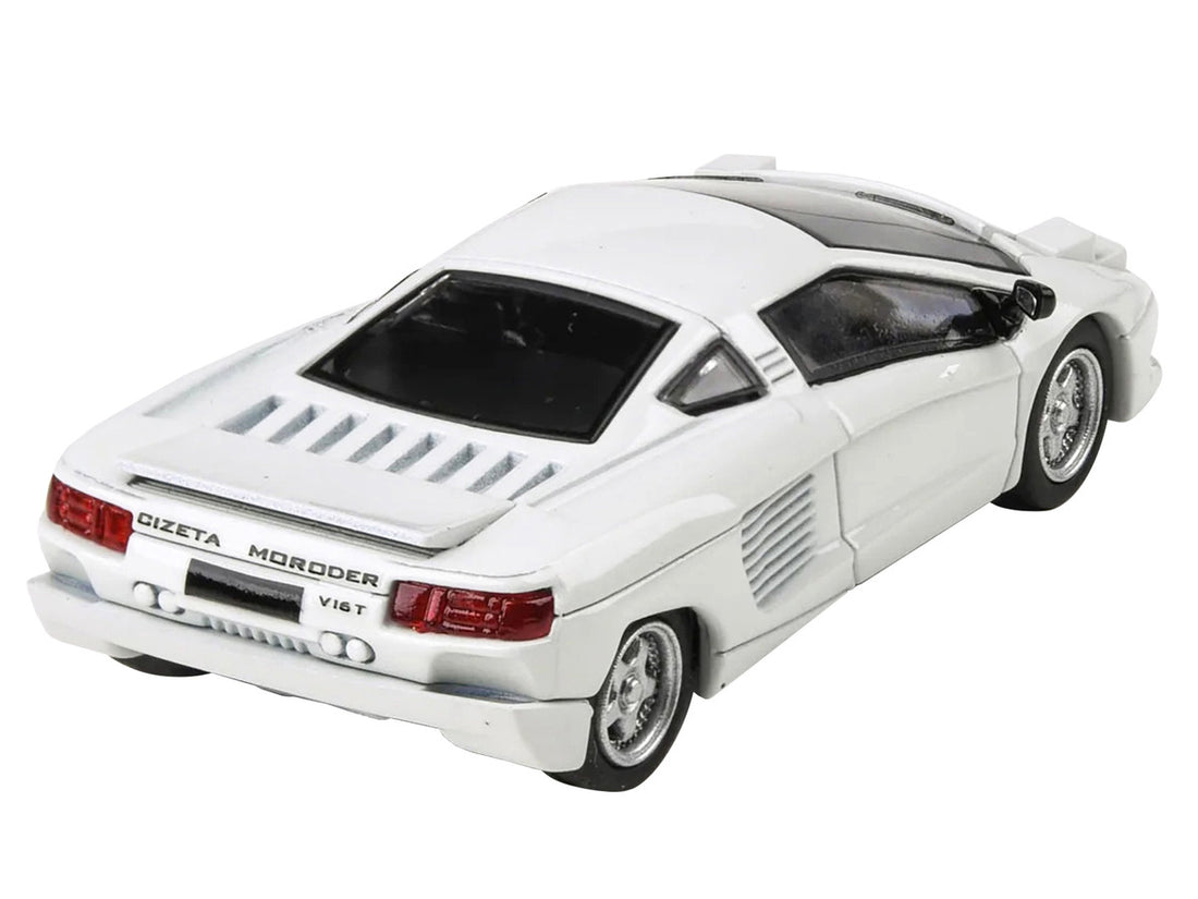 1991 Cizeta V16T Pearlescent White Metallic 1/64 Diecast Model Car by Paragon Models-3