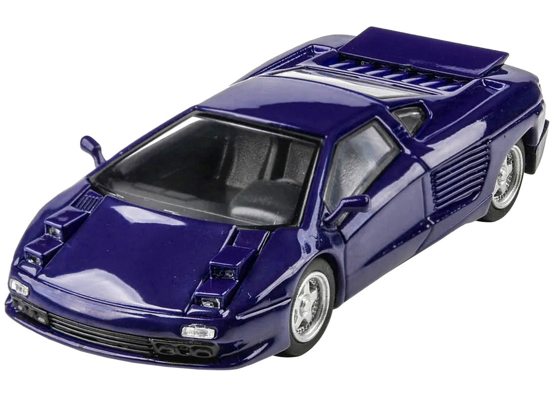 1991 Cizeta V16T Monterey Blue 1/64 Diecast Model Car by Paragon Models-2