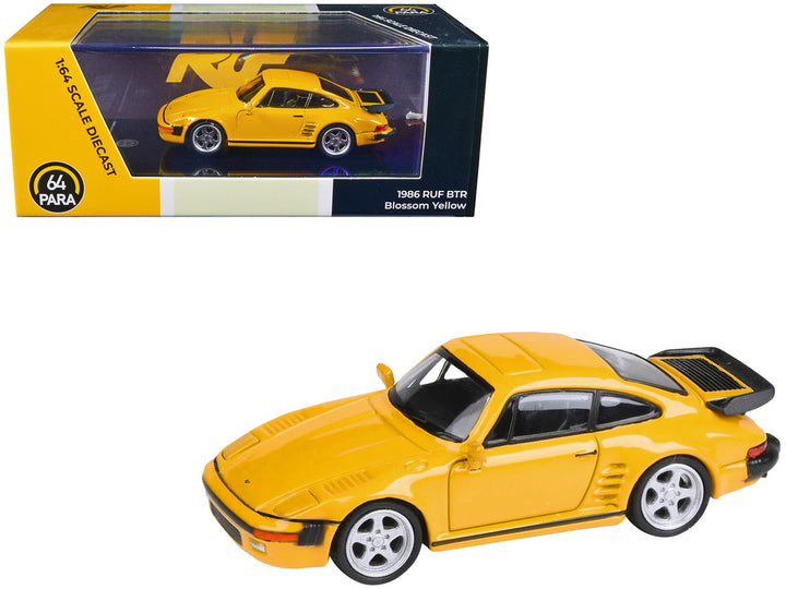 1986 RUF BTR Blossom Yellow 1/64 Diecast Model Car by Paragon Models-0