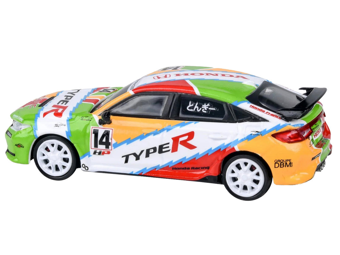 2023 Honda Civic Type R FL5 #14 "JACCS" Livery 1/64 Diecast Model Car by Paragon Models-2