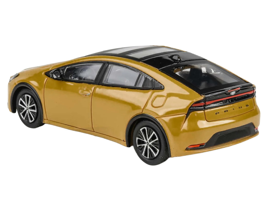 2023 Toyota Prius Maximum Yellow with Black Top and Sun Roof 1/64 Diecast Model Car by Paragon Models-1