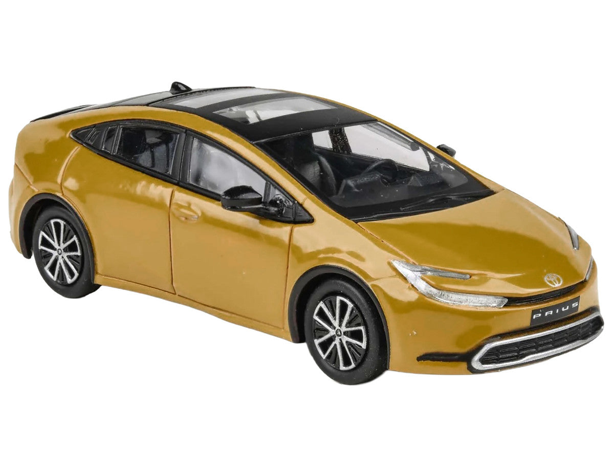2023 Toyota Prius Maximum Yellow with Black Top and Sun Roof 1/64 Diecast Model Car by Paragon Models-2