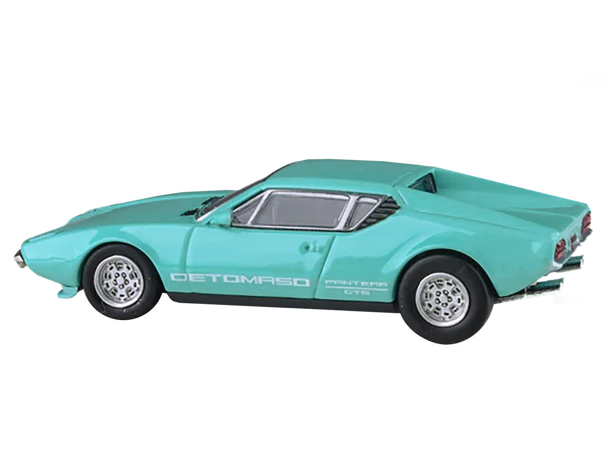 1972 De Tomaso Pantera Verde Aqua 1/64 Diecast Model Car by Paragon Models-0