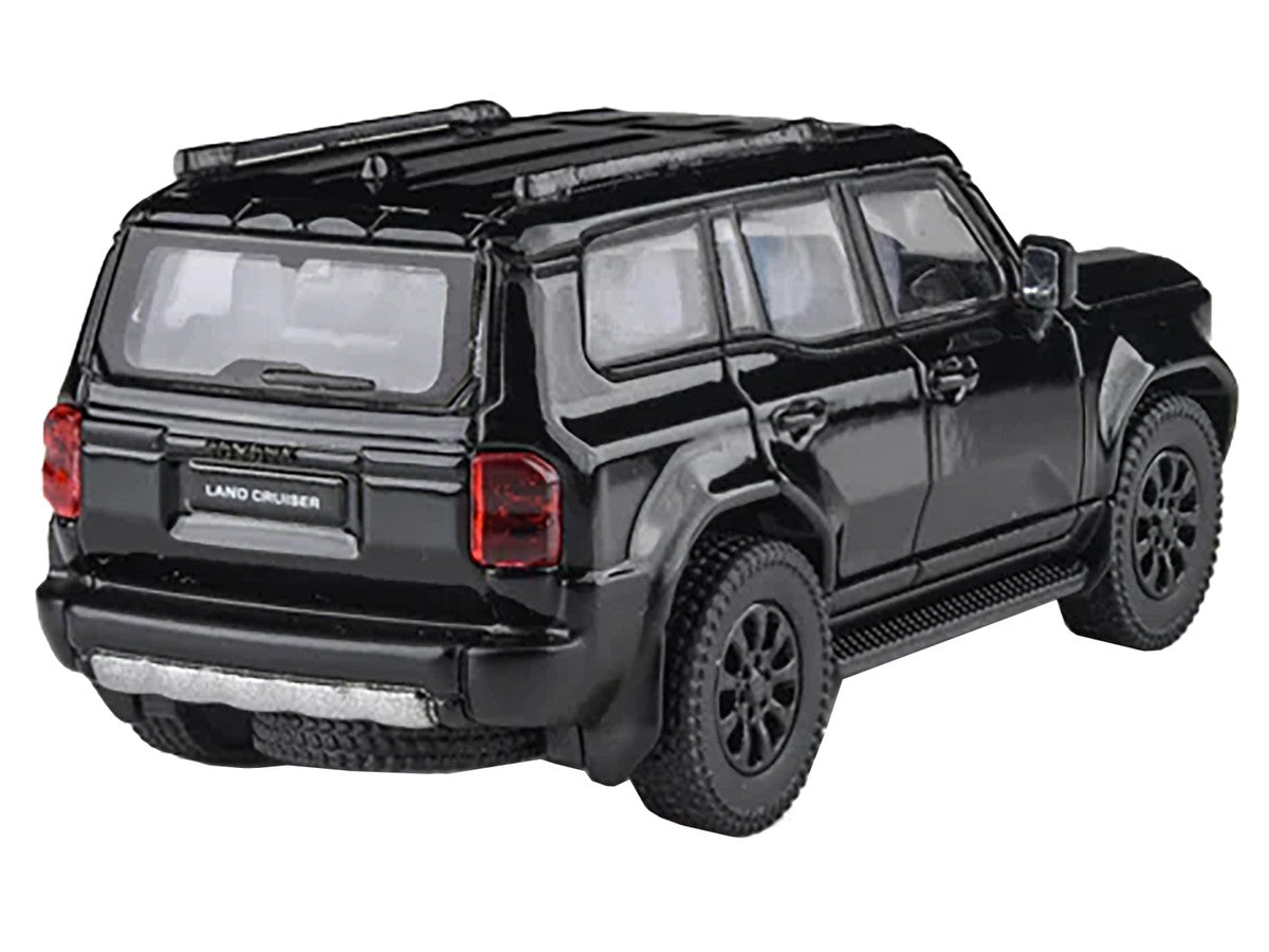 2024 Toyota Land Cruiser 250 Prado Black 1/64 Diecast Model Car by Paragon Models-1