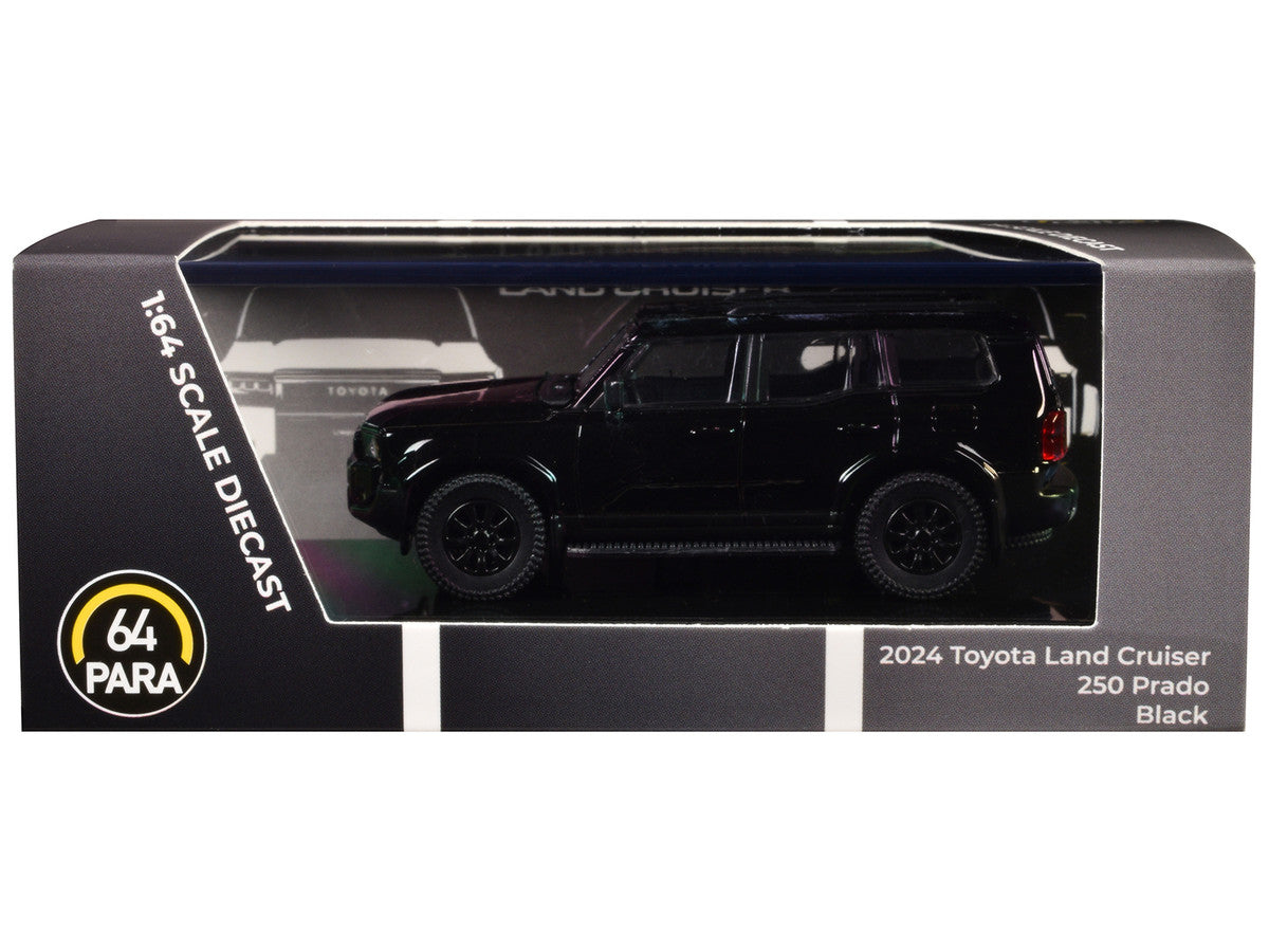 2024 Toyota Land Cruiser 250 Prado Black 1/64 Diecast Model Car by Paragon Models-2