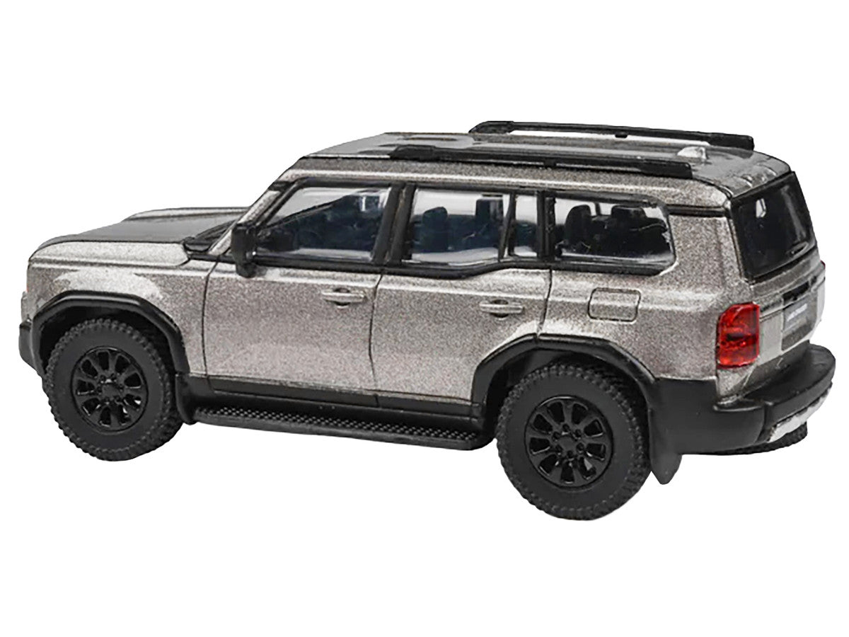 2024 Toyota Land Cruiser 250 Prado Meteor Shower Silver Metallic 1/64 Diecast Model Car by Paragon Models-0