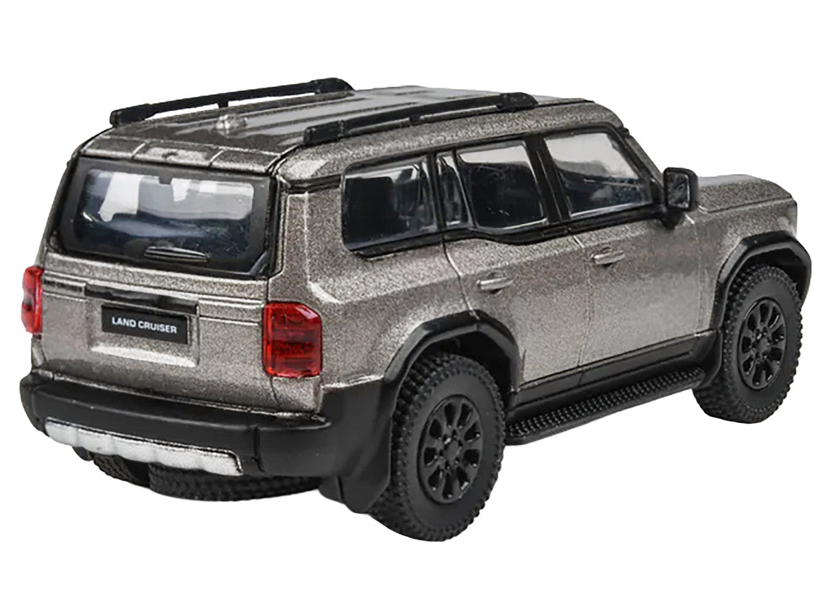 2024 Toyota Land Cruiser 250 Prado Meteor Shower Silver Metallic 1/64 Diecast Model Car by Paragon Models-2