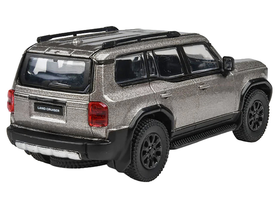2024 Toyota Land Cruiser 250 Prado Meteor Shower Silver Metallic 1/64 Diecast Model Car by Paragon Models-2