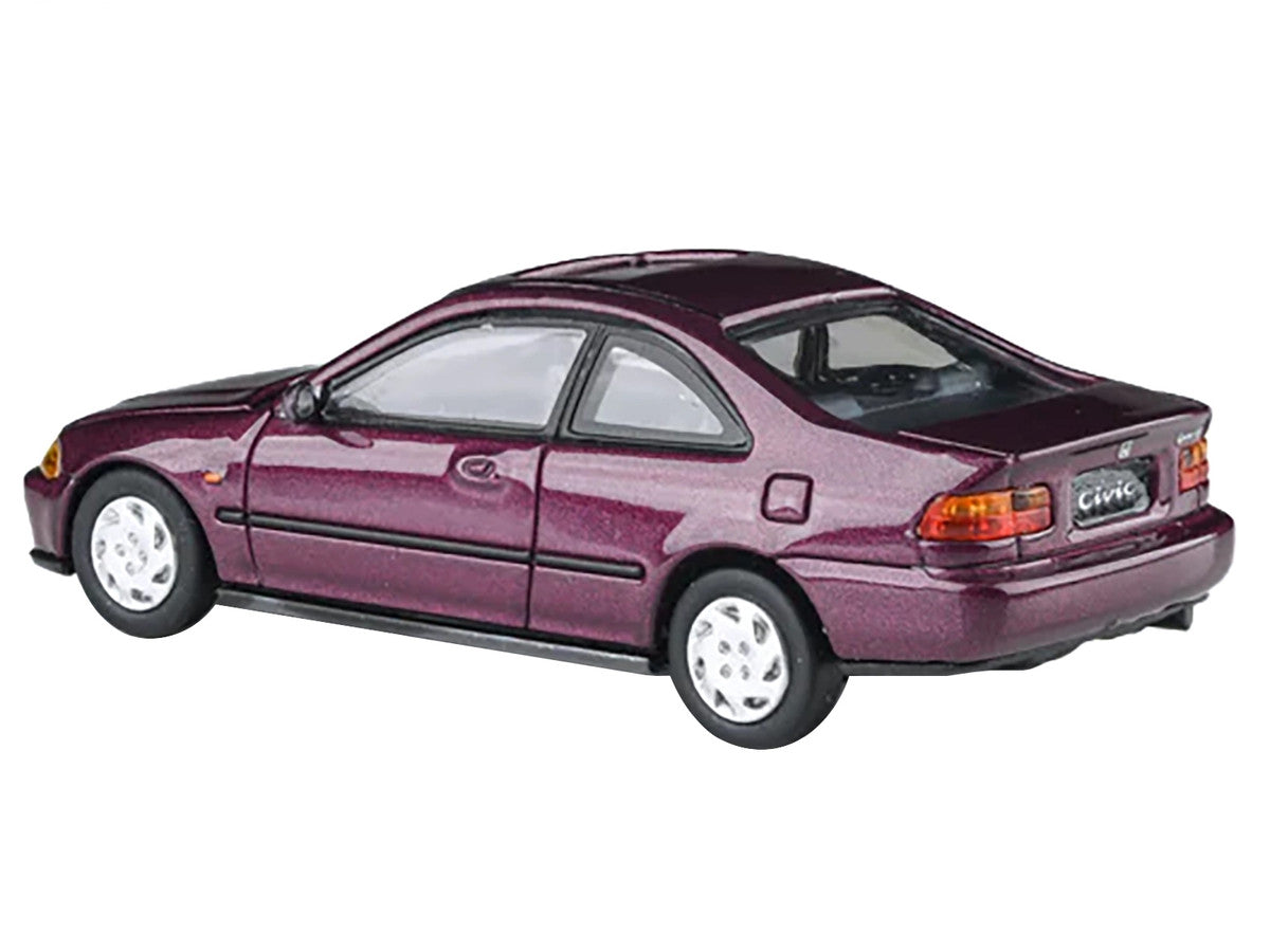 1995 Honda Civic Coupe EJ1 Camellia Red Metallic 1/64 Diecast Model Car by Paragon Models-1