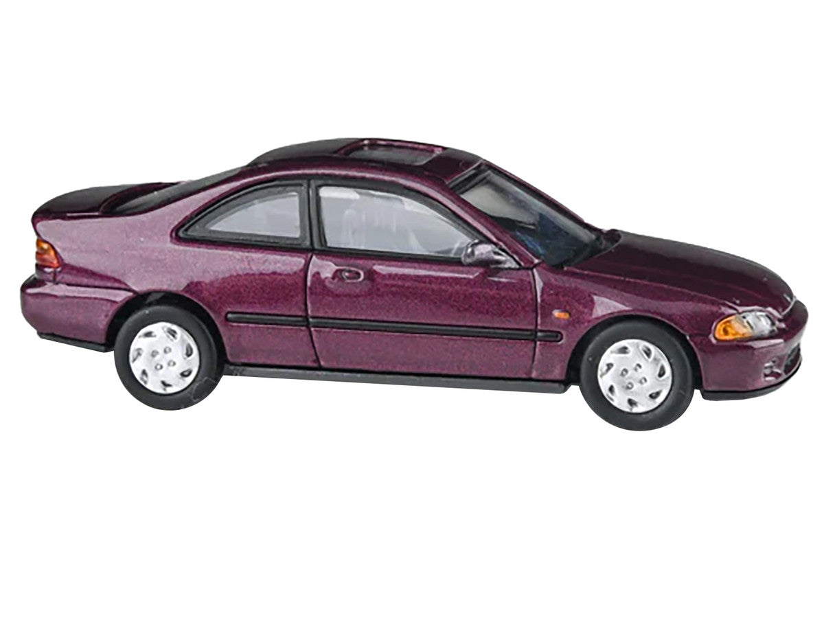 1995 Honda Civic Coupe EJ1 Camellia Red Metallic 1/64 Diecast Model Car by Paragon Models-2