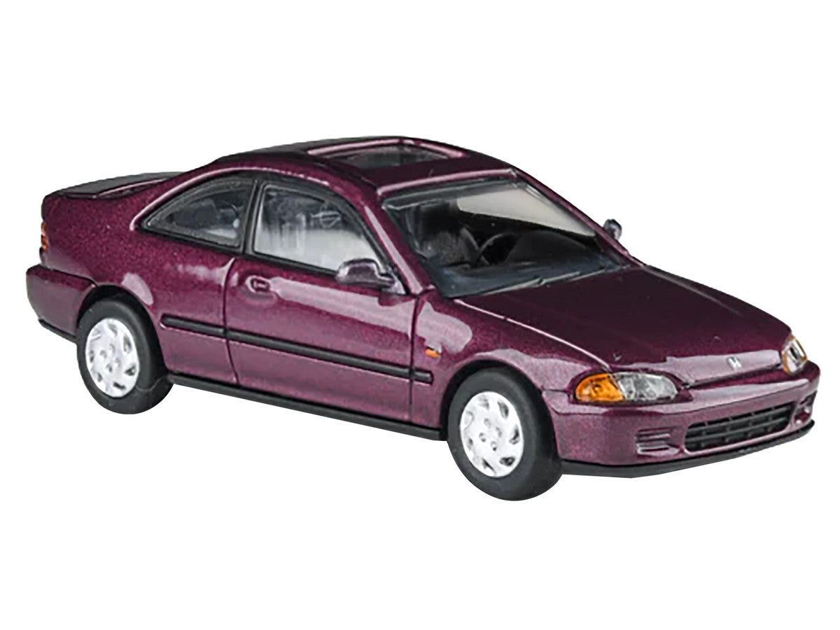 1995 Honda Civic Coupe EJ1 Camellia Red Metallic 1/64 Diecast Model Car by Paragon Models-0