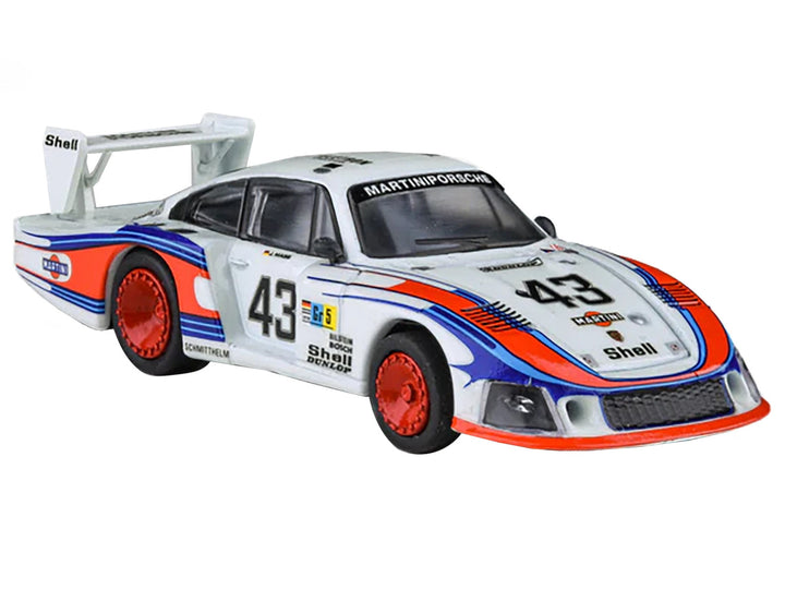 Porsche 935/78 "Moby Dick" #43 Rolf Stommelen - Manfred Schurti "Martini Racing Porsche System" "24 Hours of Le Mans" (1978) 1/64 Diecast Model Car by Paragon Models-1
