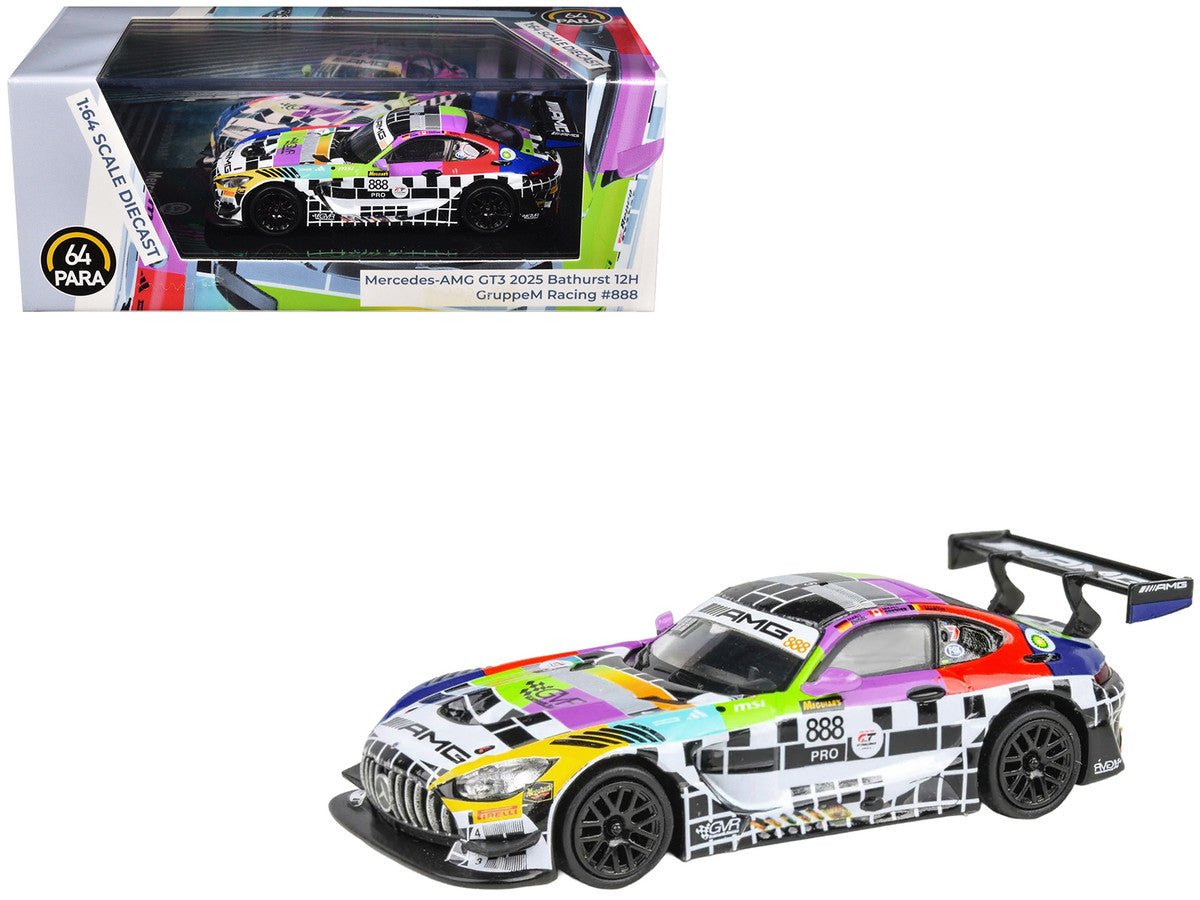Mercedes-AMG GT3 #888 Maro Engel - Mikael Grenier - Maxime Martin "GruppeM Racing" "Bathurst 12 Hour" (2025) 1/64 Diecast Model Car by Paragon Models 4