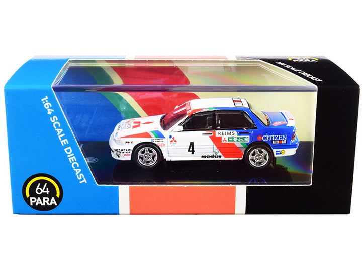 Mitsubishi Galant VR-4 #4 Monte Carlo Rally (1991) 1/64 Diecast Model Car by Paragon-0