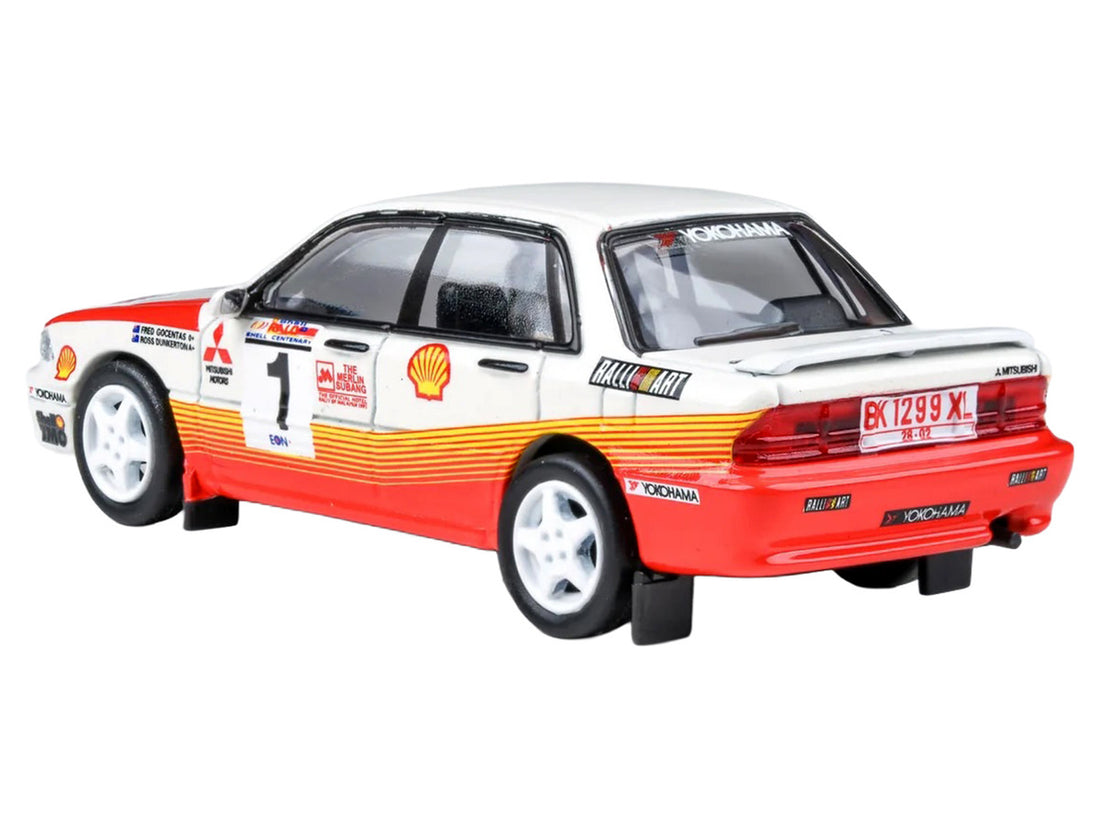 Mitsubishi Galant VR-4 RHD (Right Hand Drive) #1 Ross Dunkerton - Fred Gocentas Winner "APRC Rally Malaysia" (1991) 1/64 Diecast Model Car by Paragon Models 2
