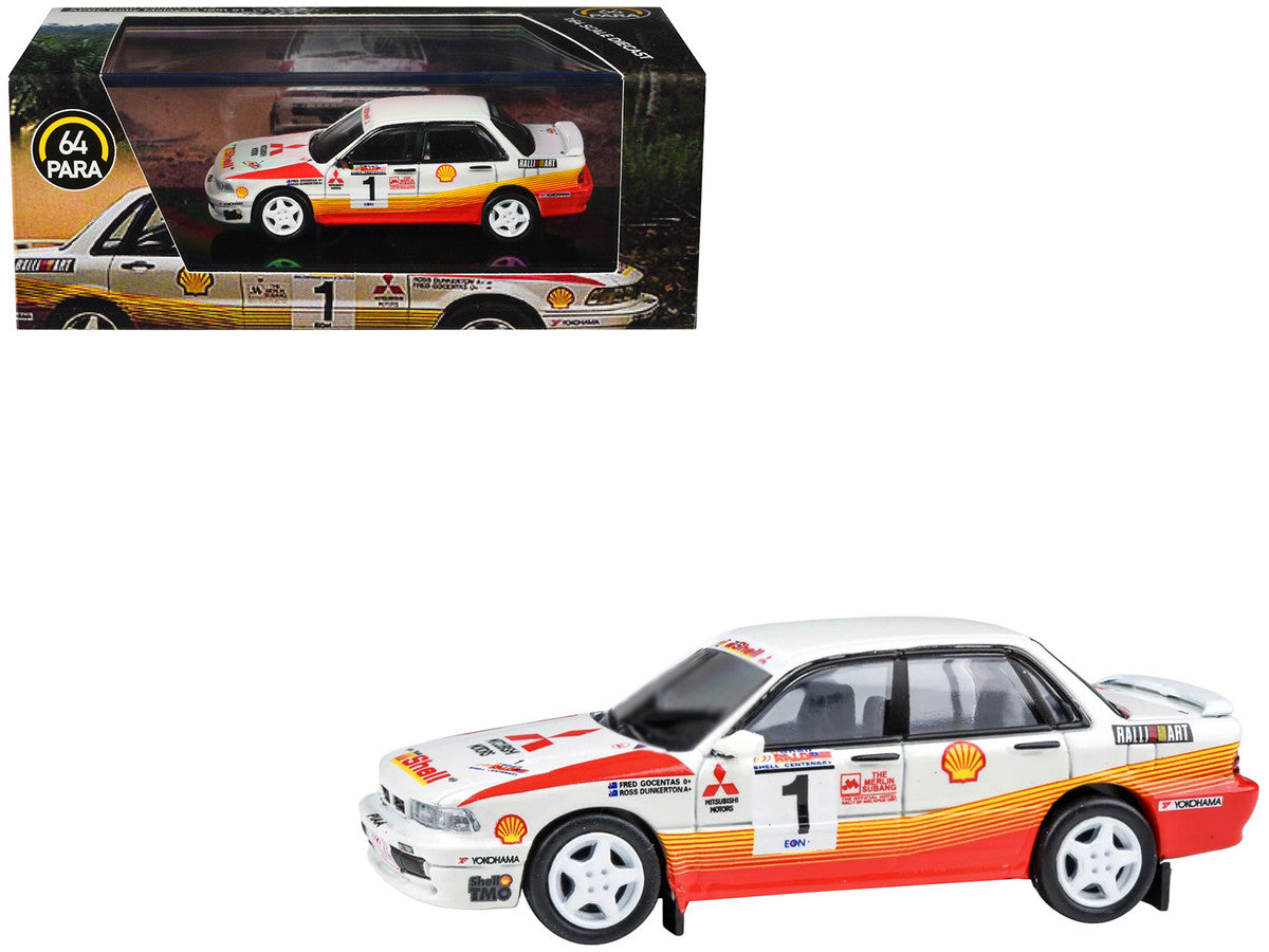 Mitsubishi Galant VR-4 RHD (Right Hand Drive) #1 Ross Dunkerton - Fred Gocentas Winner "APRC Rally Malaysia" (1991) 1/64 Diecast Model Car by Paragon Models 3