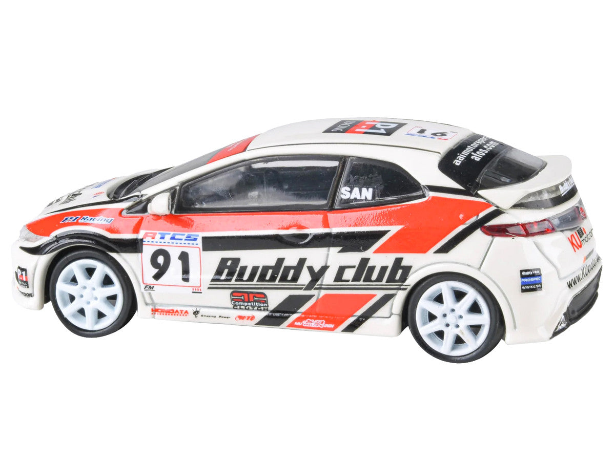 2007 Honda Civic Type R FN2 RHD (Right Hand Drive) #91 "Buddy Club - Asian Touring Car Series" (2012) 1/64 Diecast Model Car by Paragon Models-1