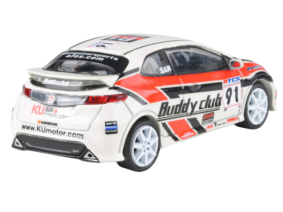 2007 Honda Civic Type R FN2 RHD (Right Hand Drive) #91 "Buddy Club - Asian Touring Car Series" (2012) 1/64 Diecast Model Car by Paragon Models-0